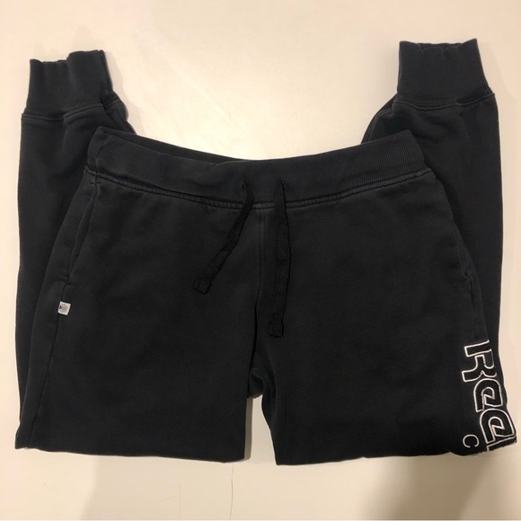 Reebok Classic Sweat Pants Mens Size Medium Black and White - Picture 5 of 8